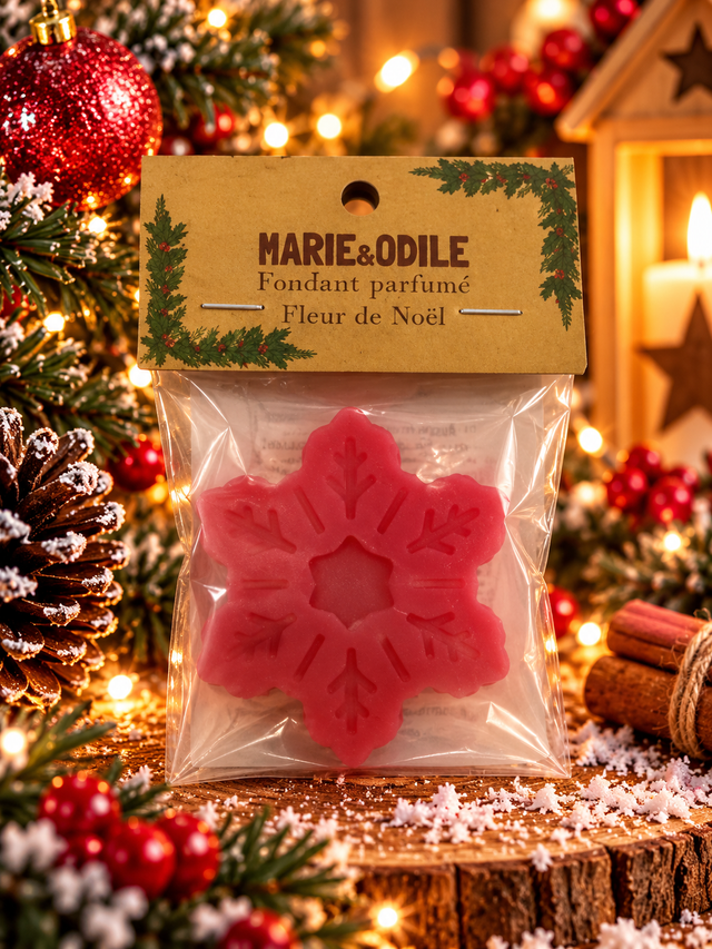 Fondant parfumé Fleur de Noël - 14 grammes