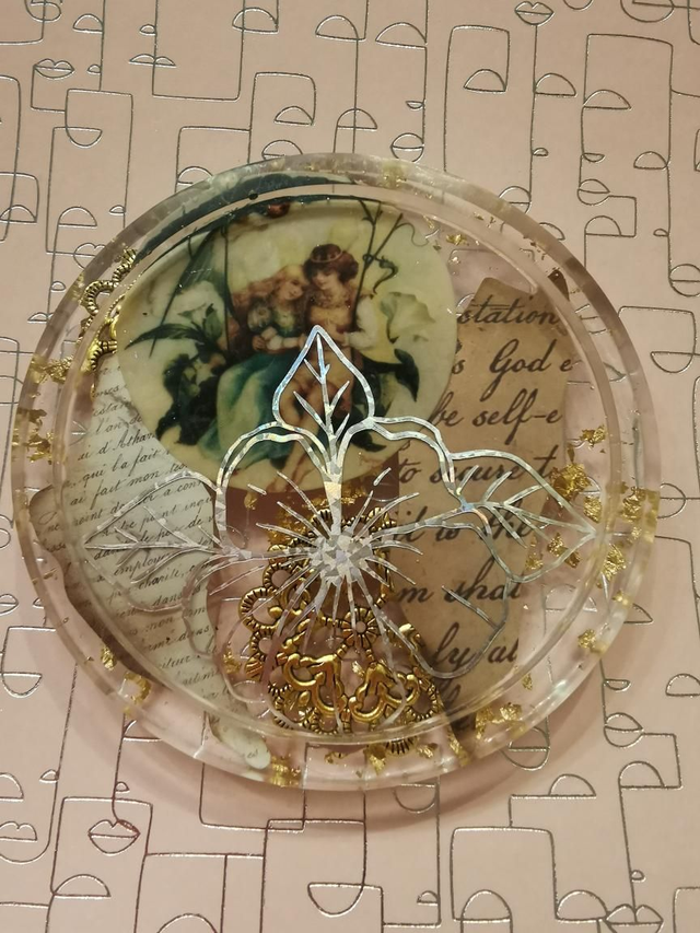 Sous verre décoratif les Amoureux 