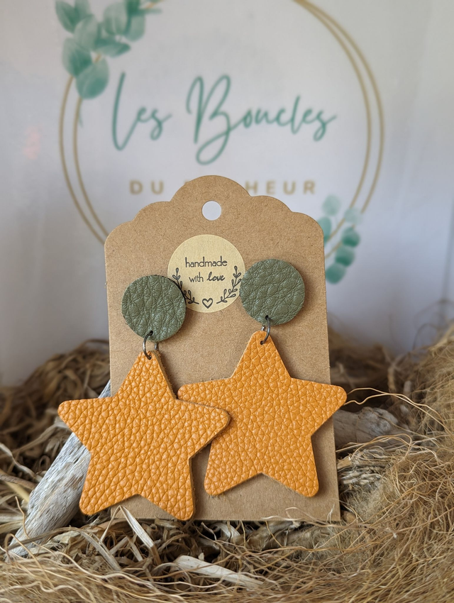 Boucles d&#039;oreilles Star s019