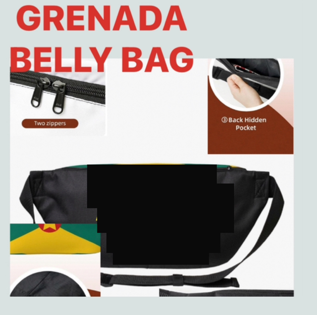 🇬🇩 GND GRENADA  ‘SPICE ISLE’ BELLY BAG