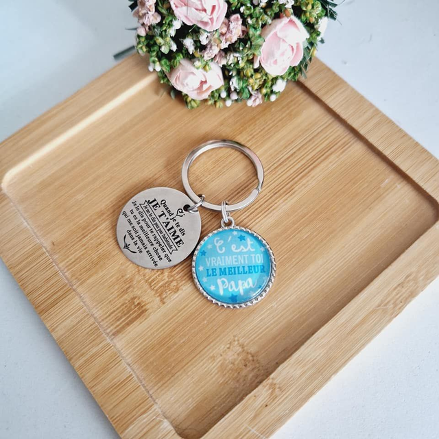 Porte clé cadeaux c'est vraiment toi le meilleur papa !