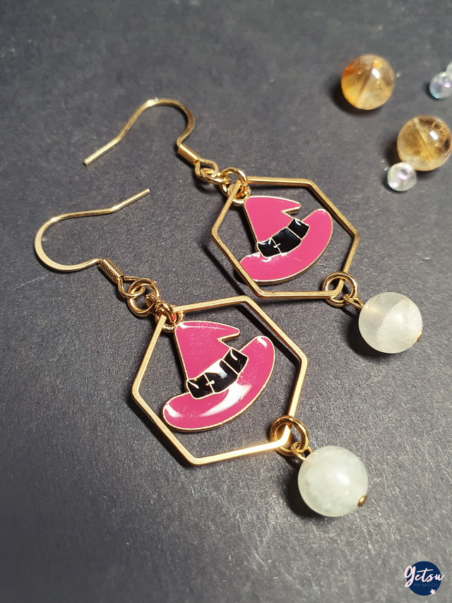 Boucles d&#039;oreilles chapeaux de sorcière