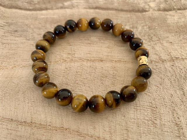 Bracelet Œil de tigre - Perles de 8mm