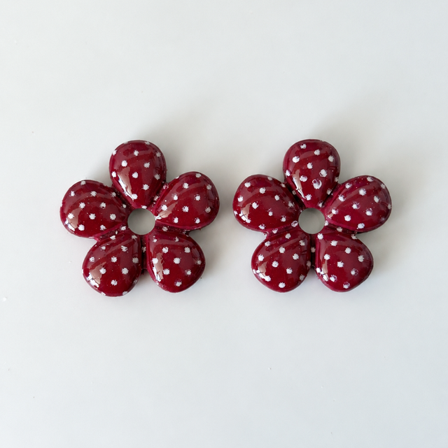 Pampilles Dolly bordeaux a pois 