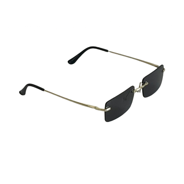 Lunette rectangulaire sans bord 
