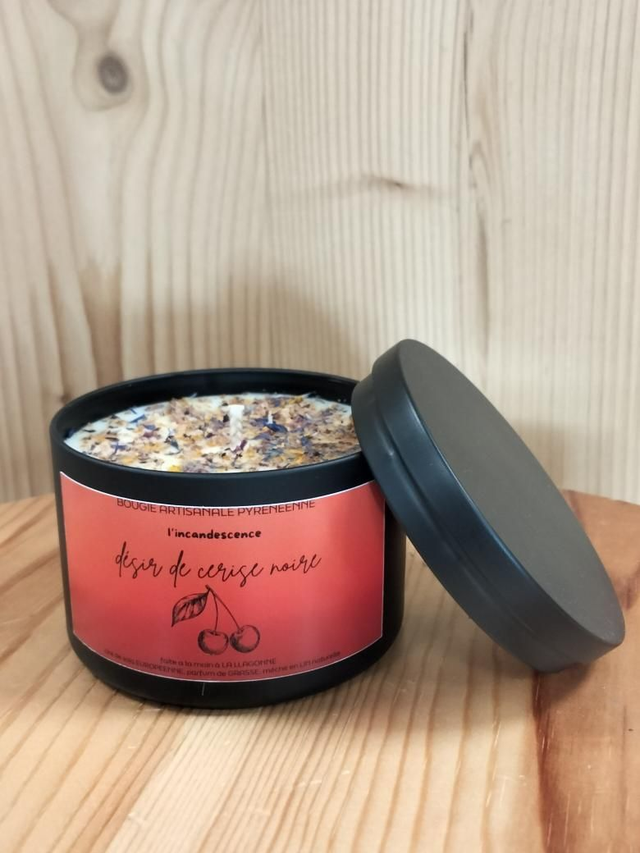 Bougie cerise noire