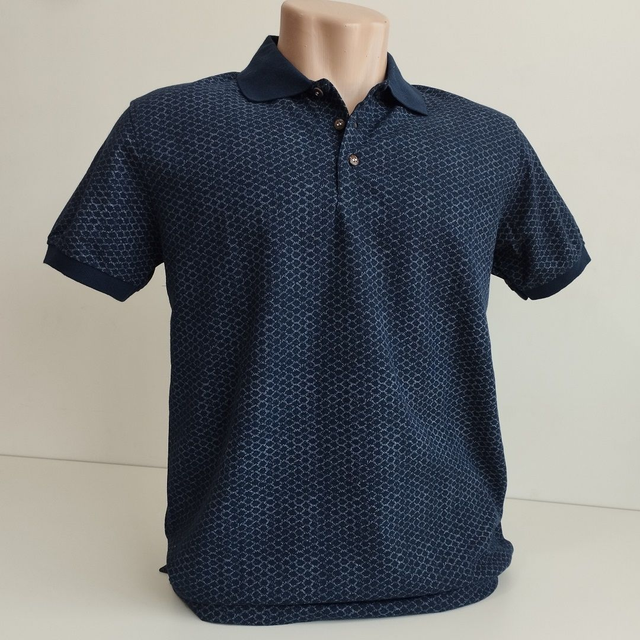 Camisa Polo Premium Code Blue Azul Colmeia 