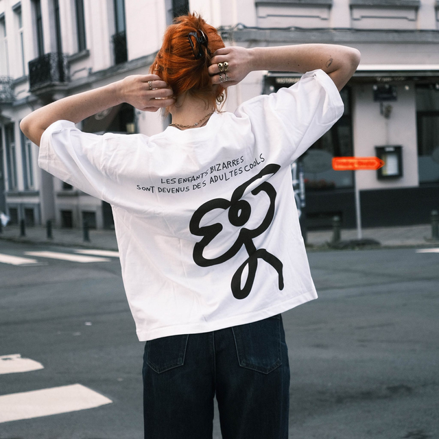 T-shirt cool kid marron