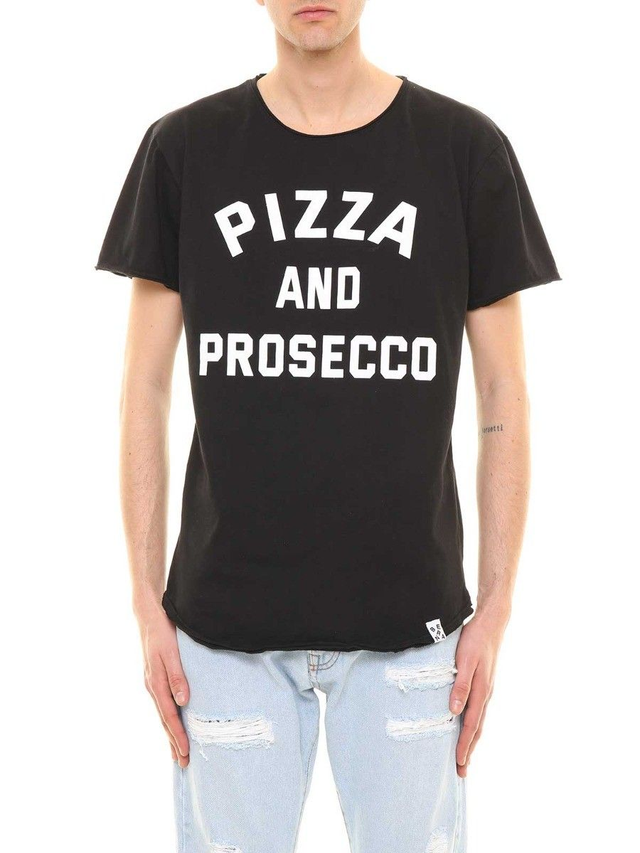 BERNA T-shirt uomo mezza manica -pizza and prosecco-