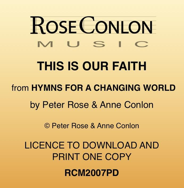 THIS IS OUR FAITH  PDF  (Piano/Vocal)