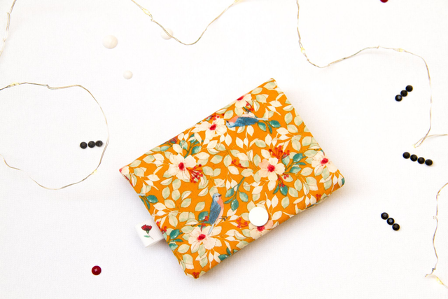 Monedero doble Birds on Yellow