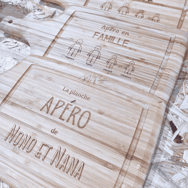 Planche bambou - "La planche apéro de ..."