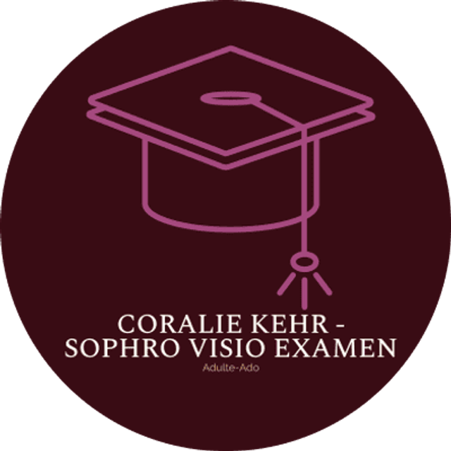 5 SOPHRO EXAMEN - VISIO A DISTANCE Adulte-Ado 5 SEANCES INDIVIDUELLES via votre connexion internet - 5X1 heure (prix par personne)