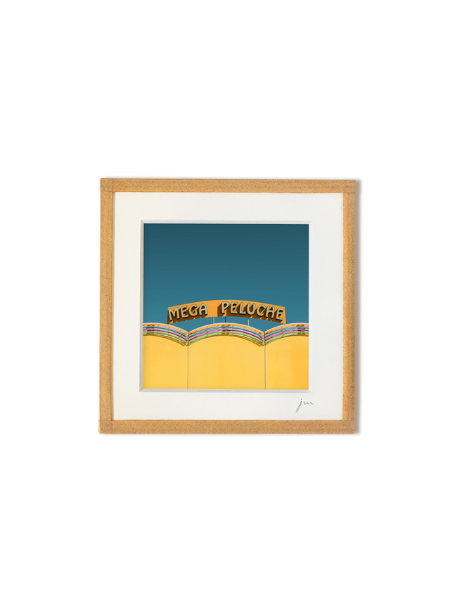 Méga Peluche- tirage photo encadré