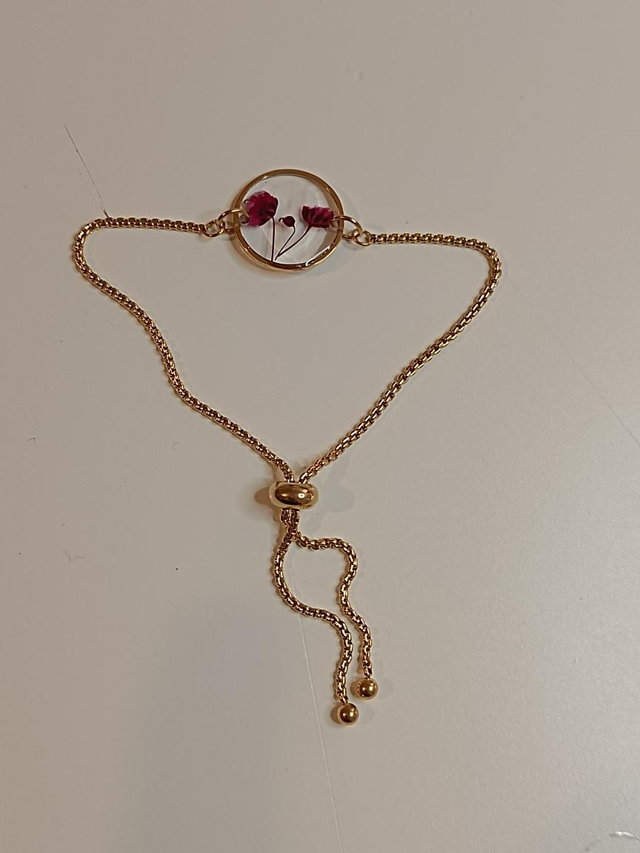 Bracelet Fleurs séchées Roses