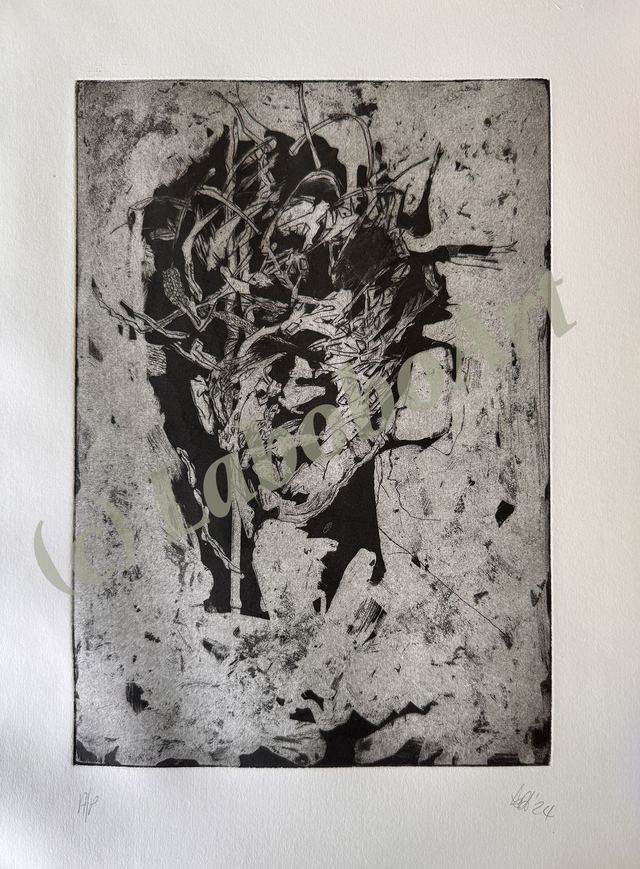 Twighead etching in Black