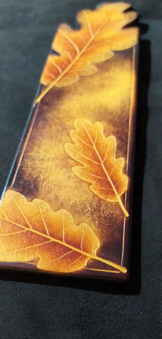 Marque page feuilles de chêne