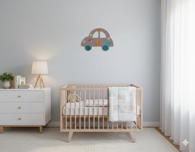 Plaque prénom déco : le détail poétiques de la chambre