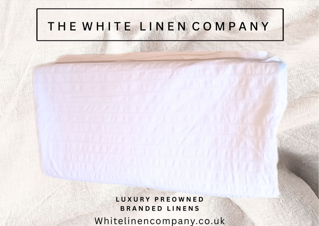 Striped Textured 100% Cotton White Duvet Cover