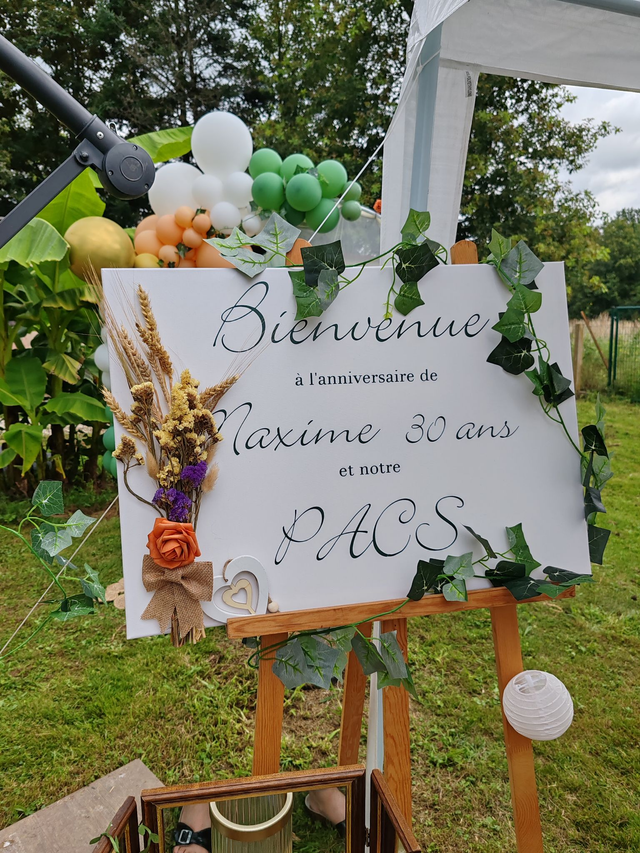 Panneau d&#039;accueil