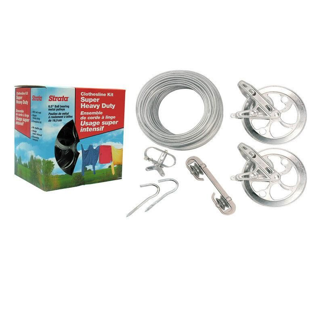 Super Heavy Duty 16cm Pulley Washing Line Kit