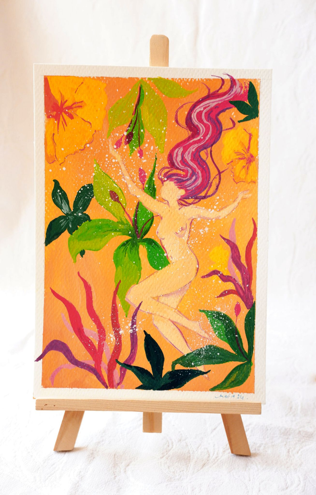 Illustration originale "Jungle féminine"