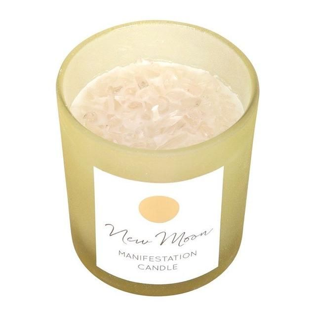 Moon Wild Orange Crystal Chip Candle
