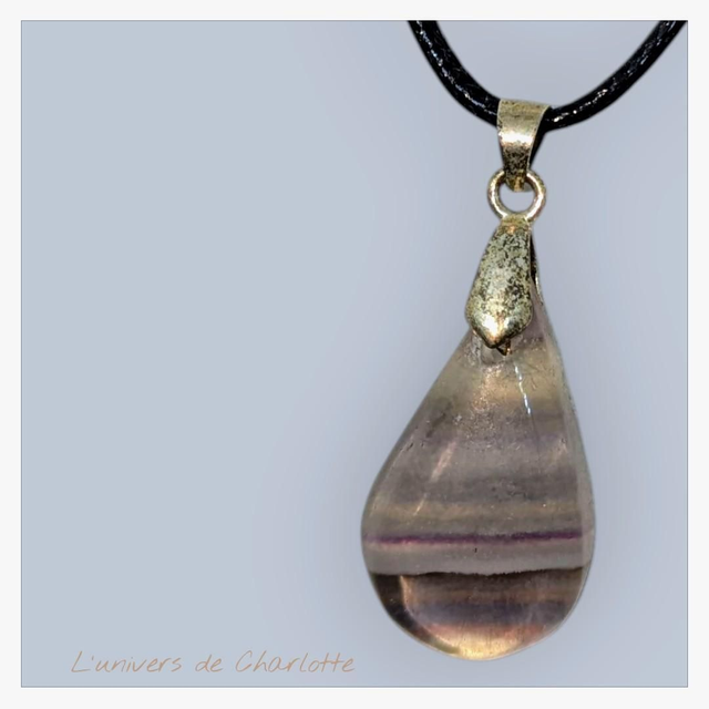 Pendentif &quot;Fluorite&quot; PN-096