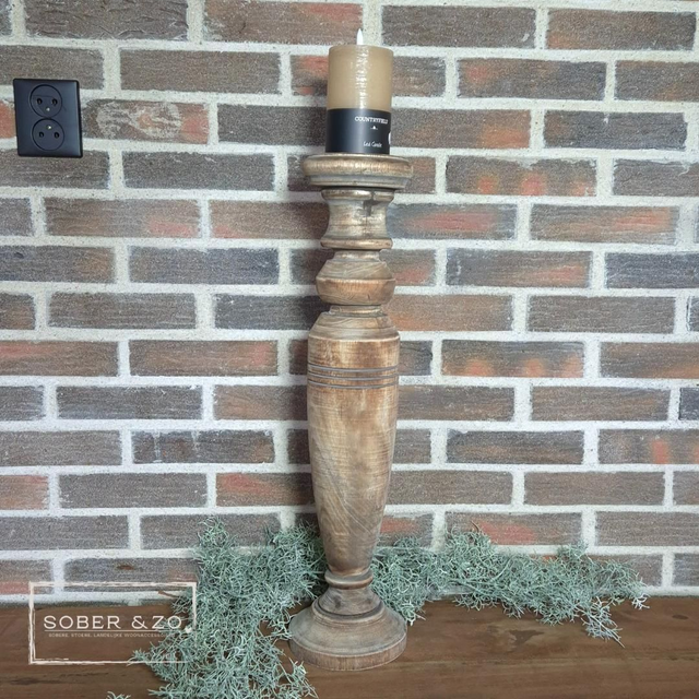 Kandelaar hout XL