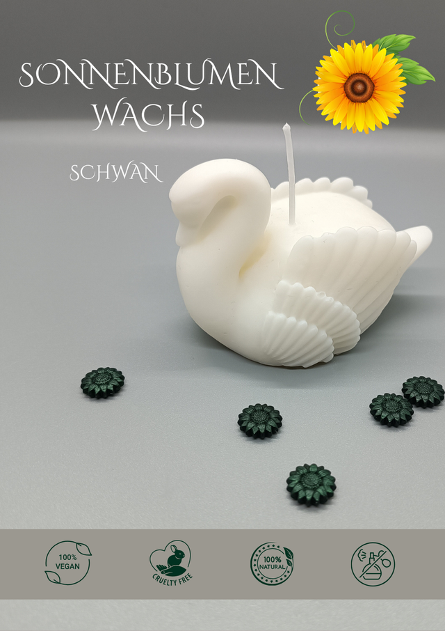 Kerze Schwan 