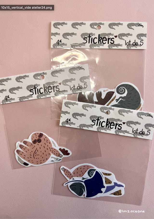 Pack de stickers animaux 🌞
