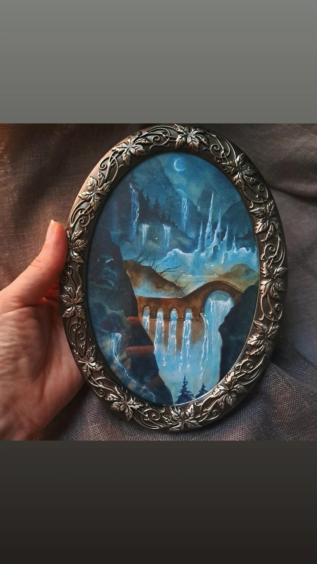 Château de aslindaïll original encadré 