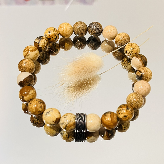 Jaspe, paysage 8 mm - volonté – motivation – méditation