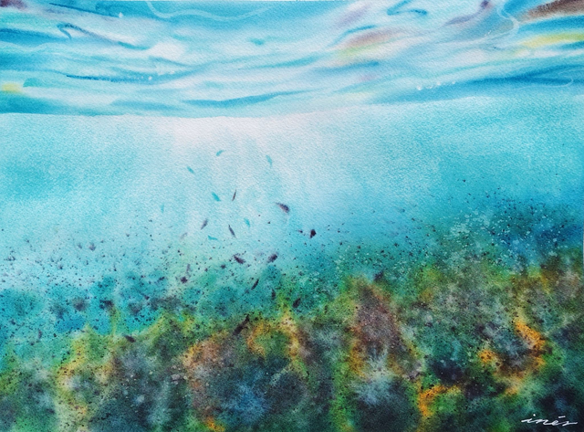 Texturas turquesas - 30 x 40 cm 