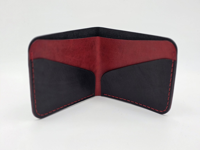 Leather bifold wallet