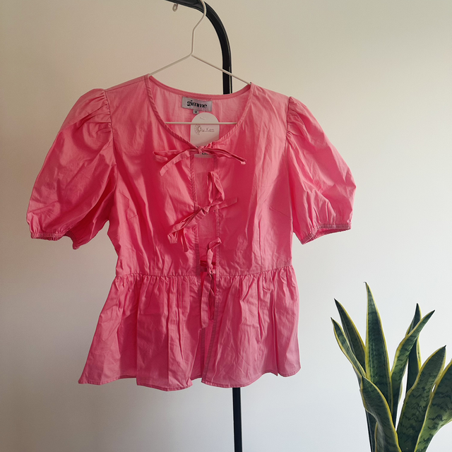 T-shirt strik roze