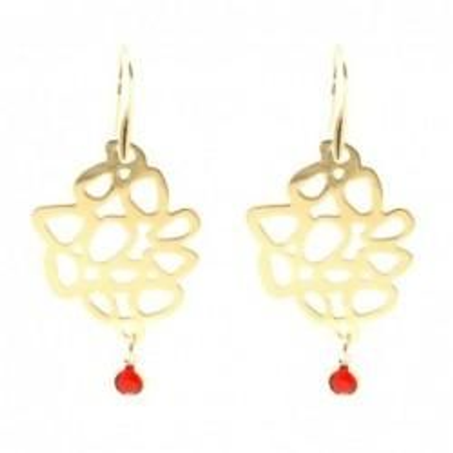 Orecchini donna in bronzo con cristalli 