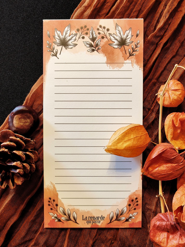 Bloc-notes Automnal