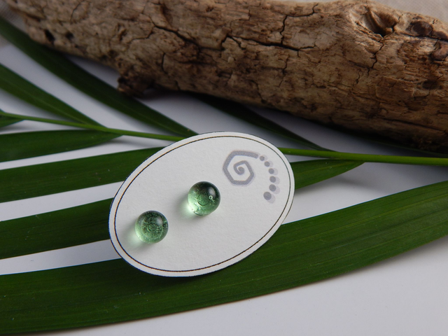 Boucles Puces - Vert Anis