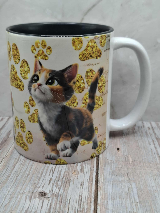 Mug noir chat Calico