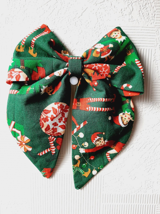 Barrette noeud &quot;Lutin farçeur&quot;