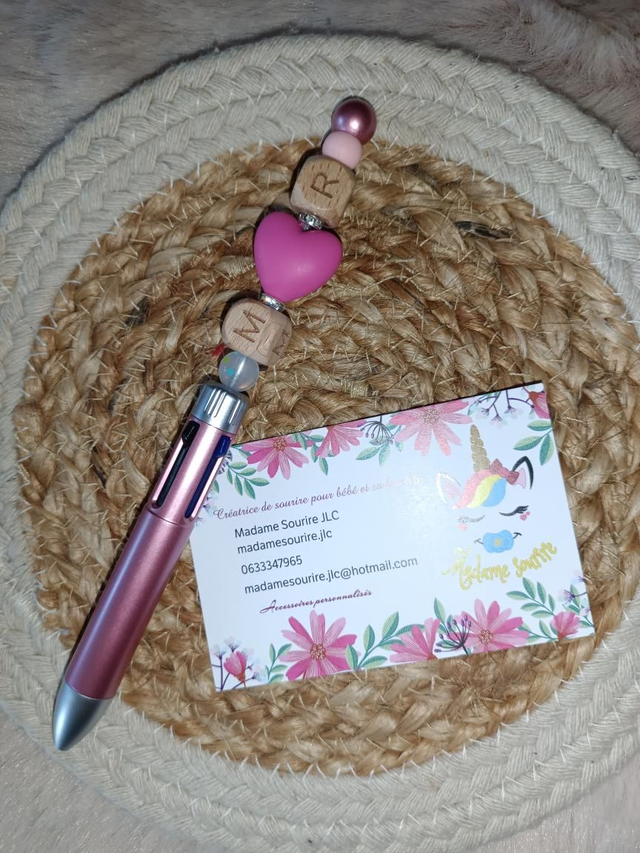 Stylo 4 couleurs Coeur