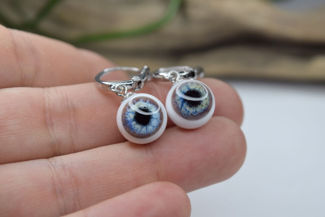 DORMEUSES OEIL DE GNOME MONTURE ARGENT