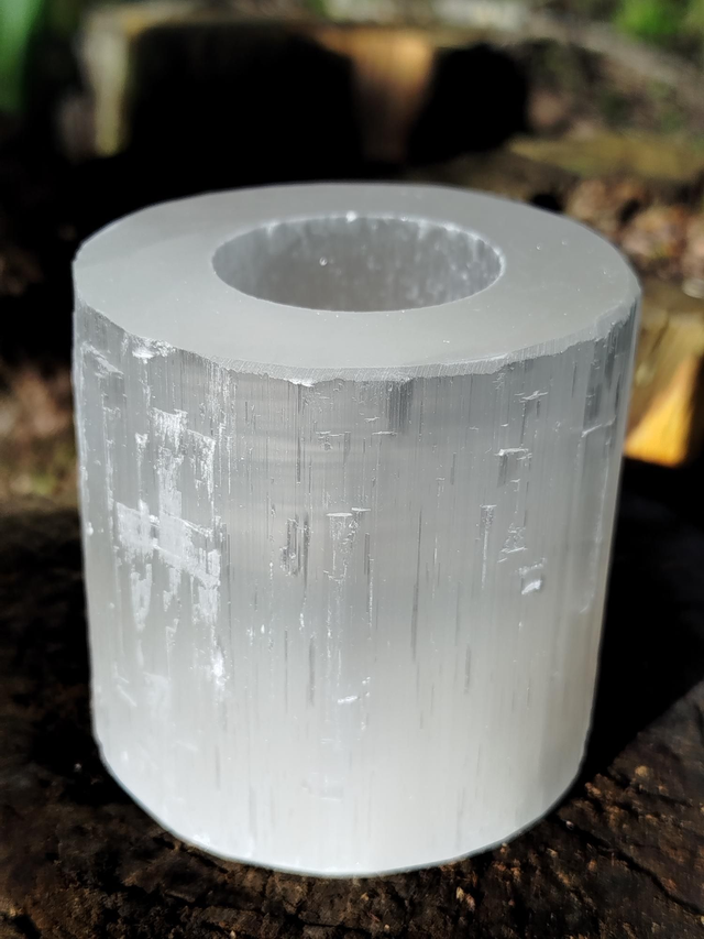 Bougeoir en Sélénite 