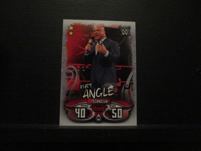 Kurt Angle - Raw Slam Attax Live Original Trading Card #116