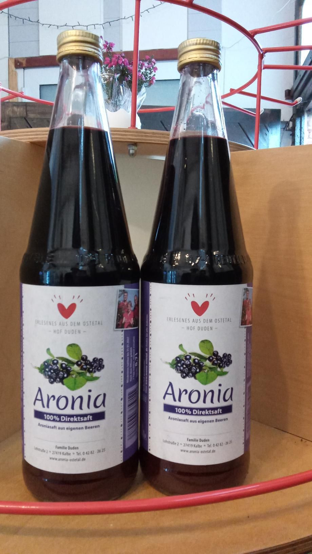 Aronia direksaft 0,7 l inklusive  15 cent pfand