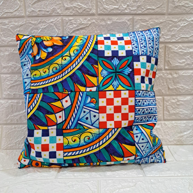 Fodera in tessuto siciliano stile palermitano 40x40 cm