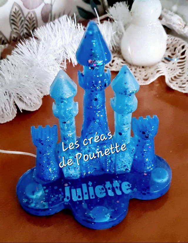 Veilleuse chateau sur nuage à personnaliser