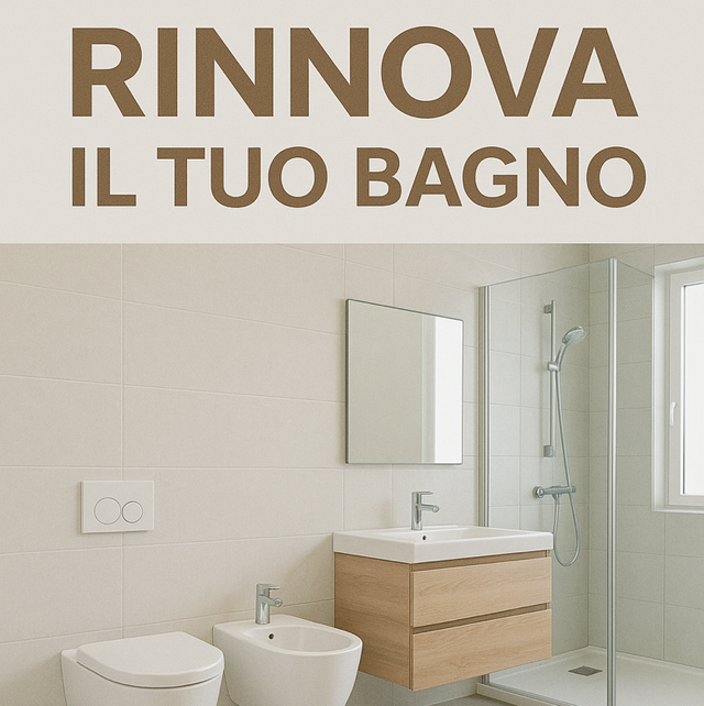 Sostituzione sanitari, mobile, rubinetteria e box doccia