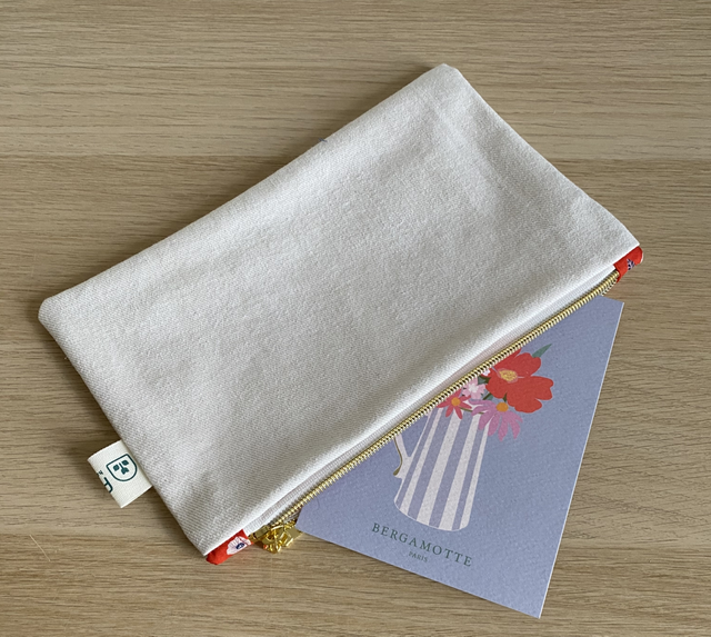 Trousse Plate - White  14x24 cm